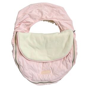 (NWOT) JJ Cole Winter Baby Car Seat Cover in Quilted Soft Pink & Sherpa Lining